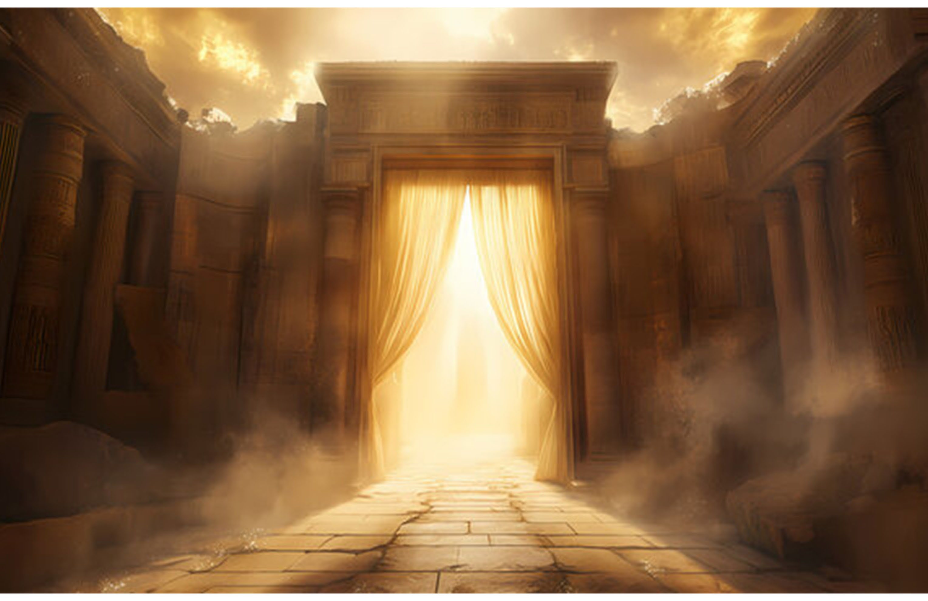 The cross silhouetted against the darkness that covered the land