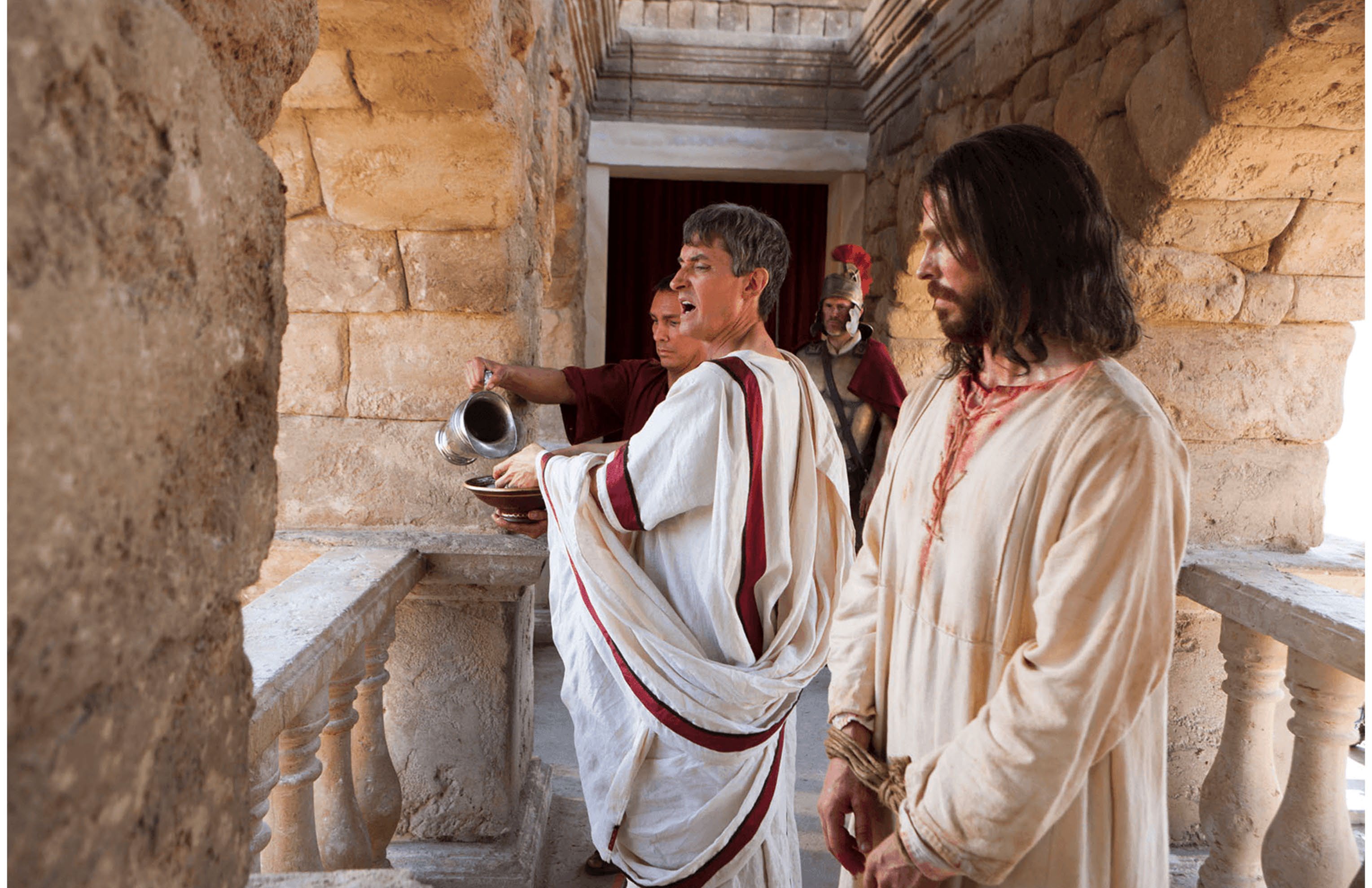 Jesus crowned with thorns, mocked as King of the Jews