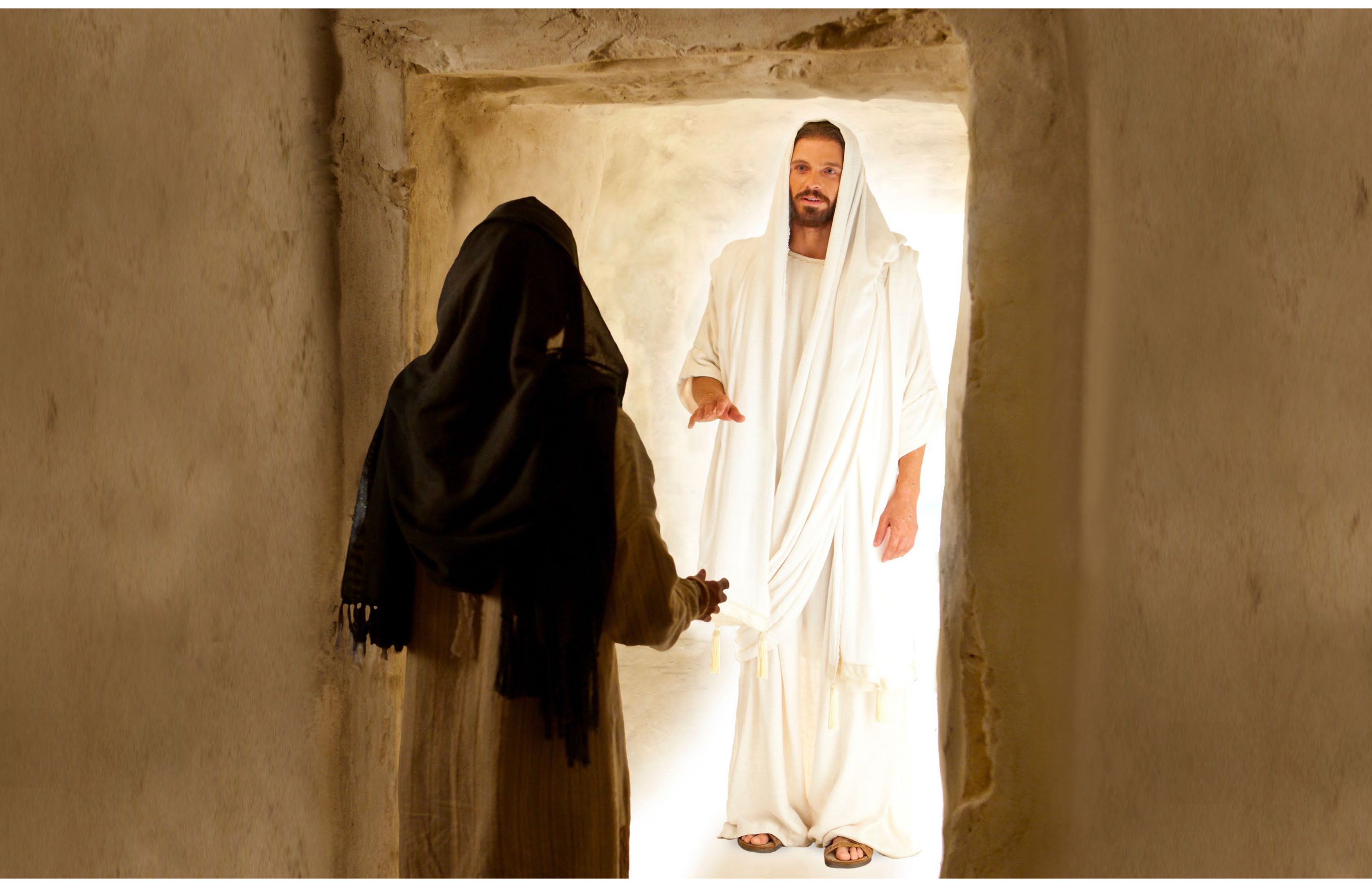 The risen Christ appearing to His assembled apostles