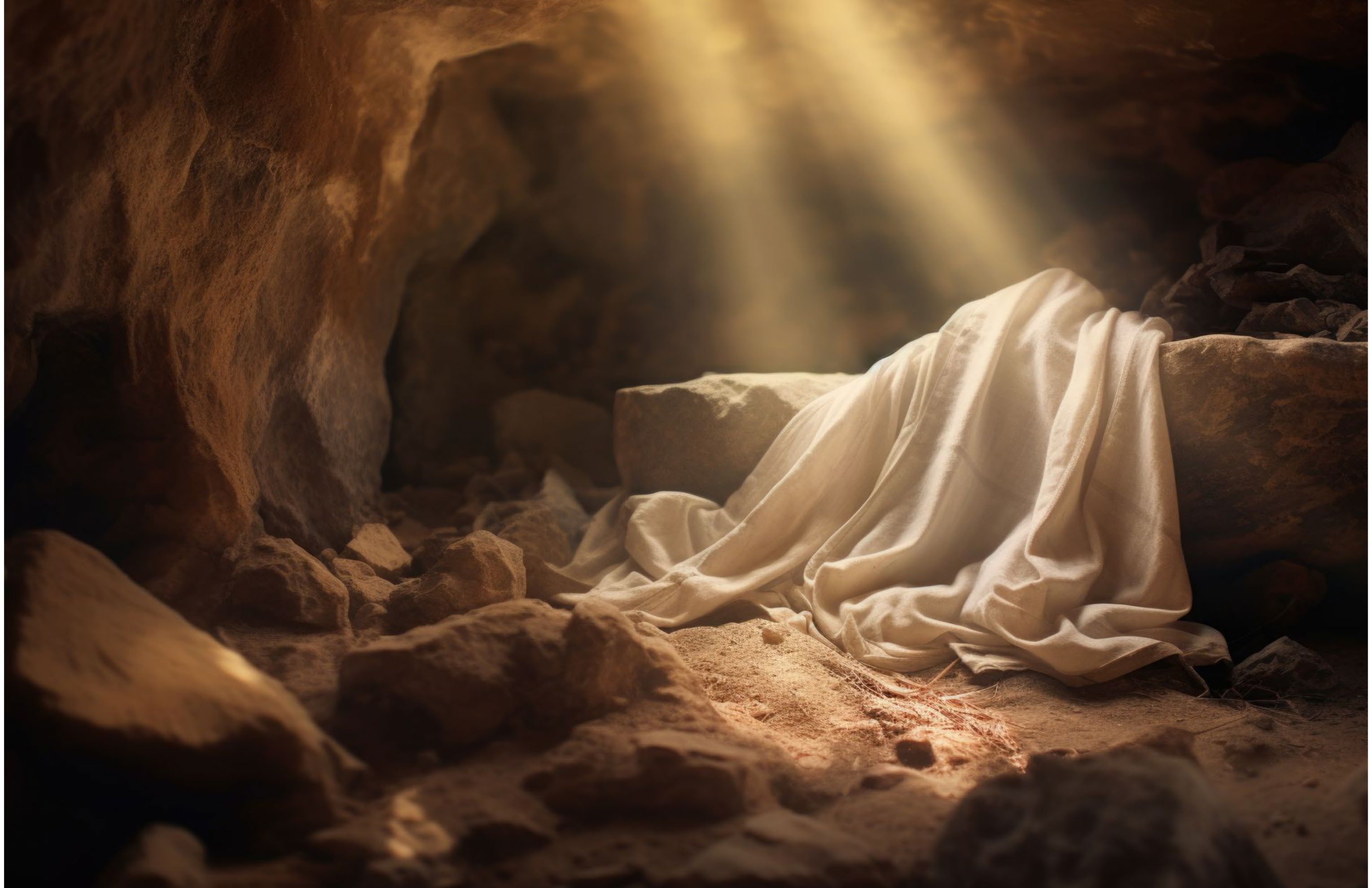 The glory of the Resurrection — Christ in radiant light
